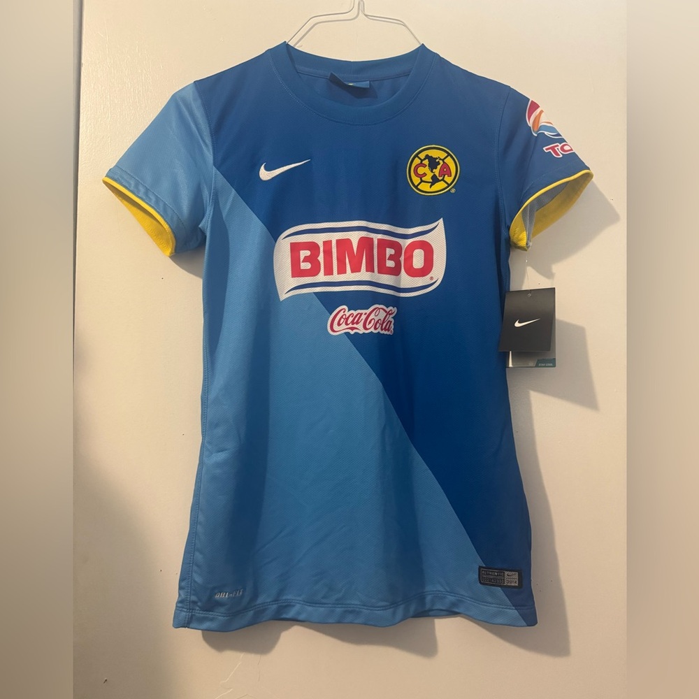 Women  Blue and Yellow Soccer Jersey